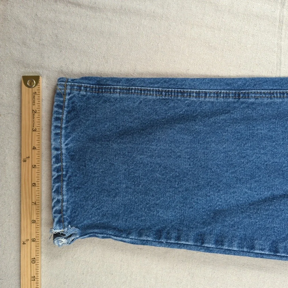 Carhartt Jeans Mens 38x36 Blue Relaxed Fit Utility Workwear Faded Distressed
